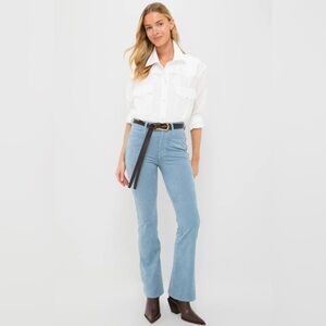 NWT Tuckernuck Faux Suede  Gray Blue  Women's pants size 10